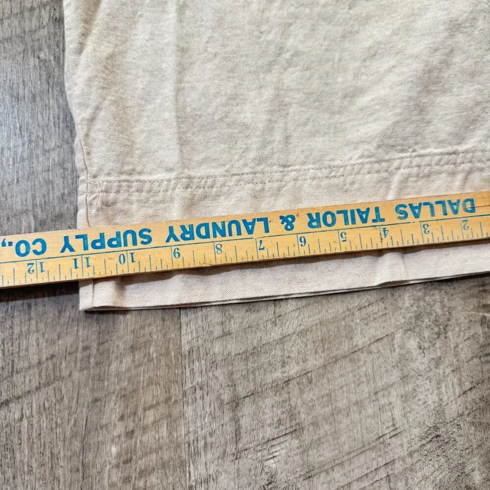 Mango Cream Linen Wide Leg Trousers Women's Size 4 Linen Blend Resort Wear